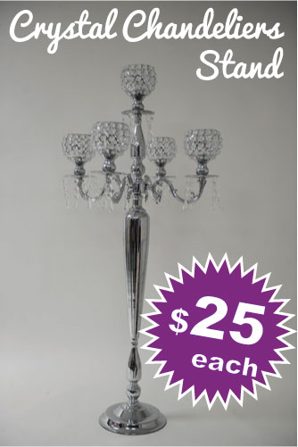Crystal Chandelier – Wedding Centerpiece Babylon Decor