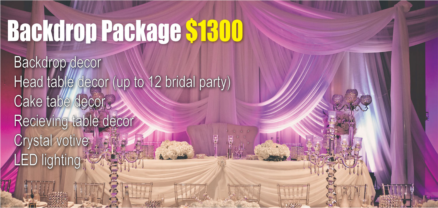 Backdrop special – Toronto Wedding decor